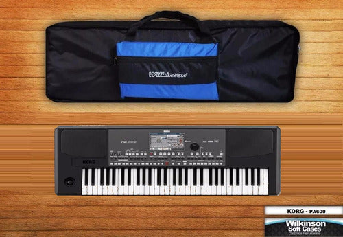 Wilkinson Funda Teclado Korg Pa600 Super Reforzada Con Mochila 0