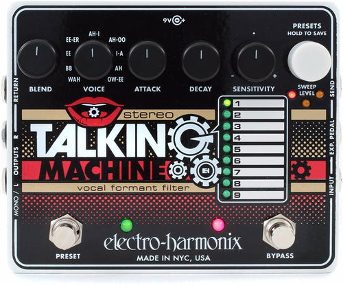 Pedal Electro Harmonix Stereo Talking Machine Vocal Filter 0