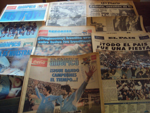 Lote Diarios Copa America 1995 Uruguay Campeon El Pais Mañan 0