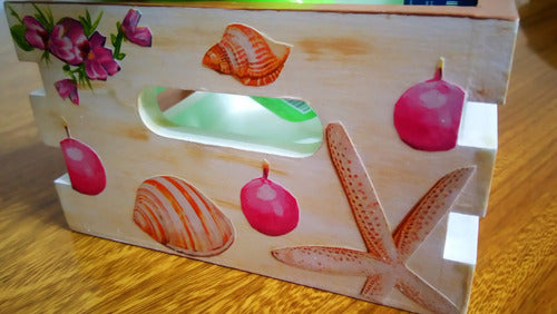 Cajón Verdulero Organizador  De Madera Decorado Decoupage 4