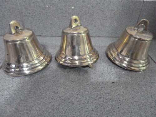 Campana De Bronce Marca Ciervo Llamador Timbre 10x10 0