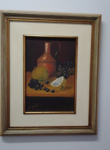 C. Gentil - Natureza Morta - Frutas E Jarro  -ost - 40x50 Cm 2