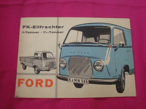 Catalogo Ford Fk-eilfrachter - Año 1958 0