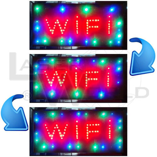 Led Sign Cartel Wifi Luminoso Con Movimiento Llamativo 48x25cm 1