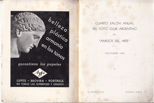 1940 Foto Club Argentino 4º Salon Thorlichen Gonzalez Soubes 1