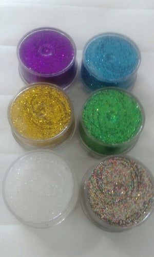 Ydnis 2 Potes Brillo Gel Gibre Glitter Maquillaje Artistico 1