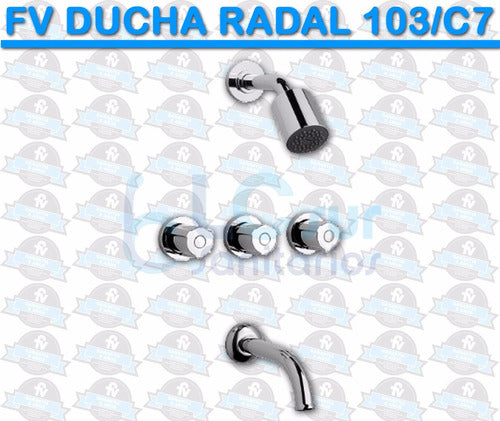 FV Radal Shower Faucet with Transfer 103/C7 Chrome 2