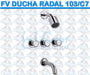 FV Radal Shower Faucet with Transfer 103/C7 Chrome 2
