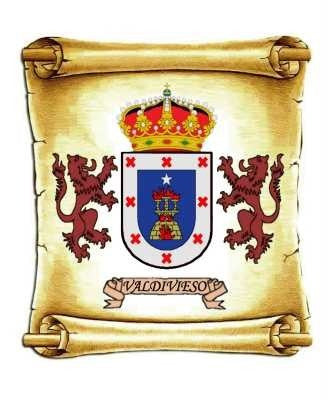 Valdivieso - Escudo Del Apellido Heráldica - Lámina 45x30 Cm 1