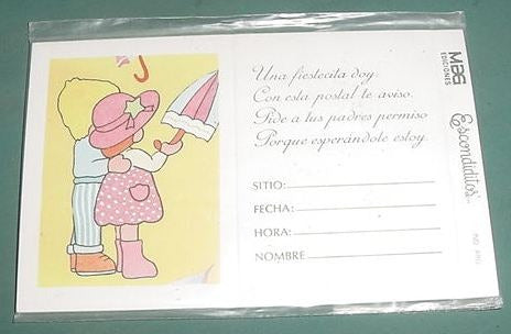 Tarjetas Cumpleaños Infantil Escondiditos Ediciones Mag Mod3 0