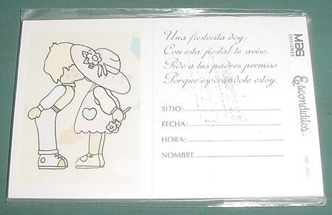 Tarjetas Cumpleaños Infantil Escondiditos Ediciones Mag Mod4 0