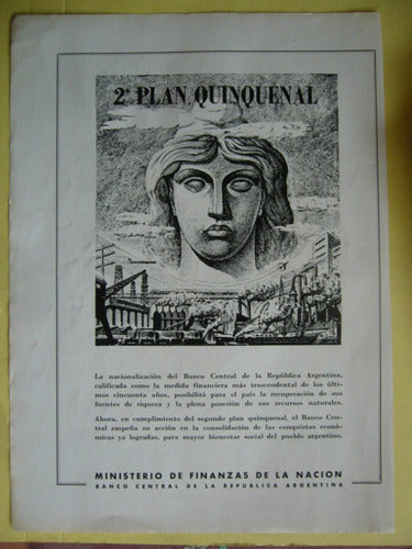 2º Plan Quinquenal / Publicidad Del Año 1954 / Perón 0