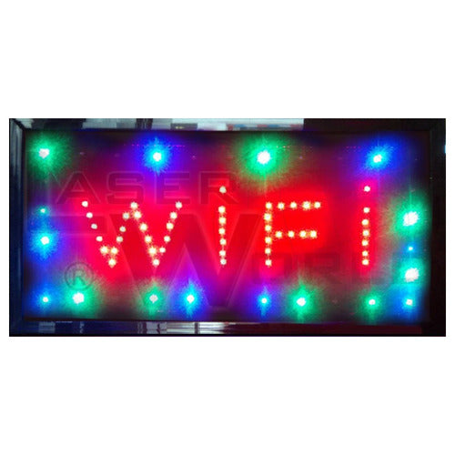 Led Sign Cartel Wifi Luminoso Con Movimiento Llamativo 48x25cm 0