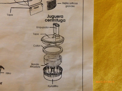 Accesorio Juguera Centrifuga Multiprocesadora Moulinex 750 1