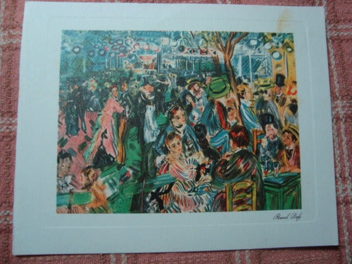 Tarjeta Reproduccion Acuarela Raoul Dufy 0