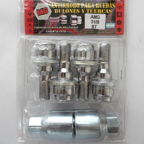 MG Anti-Theft Set 4 Bolts Peugeot Citroen Original Cod31B 2