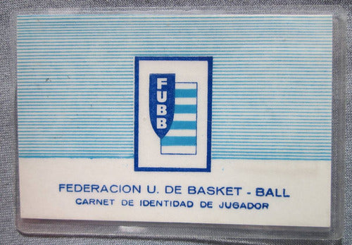 Antiguo Carnet Federacion Uruguaya De Basket Ball 1