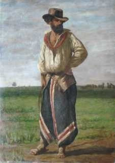 Gaucho Domador - Juan Manuel Blanes - Lámina 45x30 Cm 1