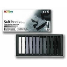 Pasteles Tiza Mungyo X 12 Tonos De Gris Mp  Tu-libreria 0