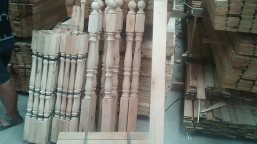 MADERAFED Eucalyptus Baluster 3x3x1.20 Stairs 1