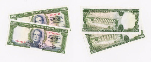 500 Pesos (1967) Variante 8 A 5.1 - Par De Correlativos 0