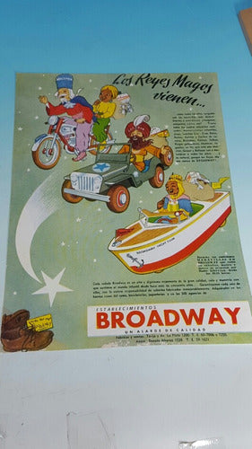 Antiguo Juguete Publicidad Rodados Broadway-año 1950- 0