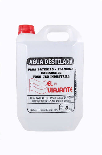 El Viajante Distilled / Demineralized Water x 5L x 50 Units 1