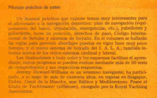 Pilotaje Practico De Yates - Howard-williams - Lidium 1