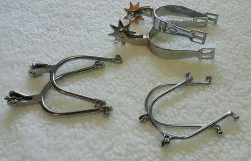 Talabarteria Virtual Chromed Spurs for Riding and Rodeo 2