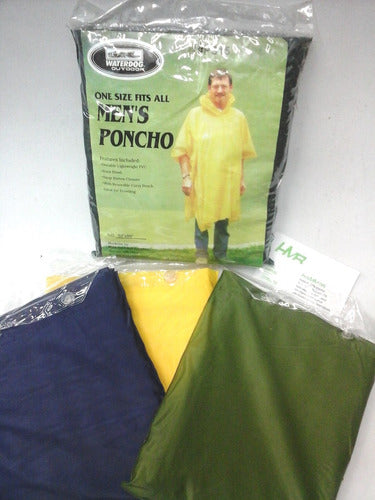 Waterdog Poncho Capa Lluvia Color Verde Local Tribunales! 0