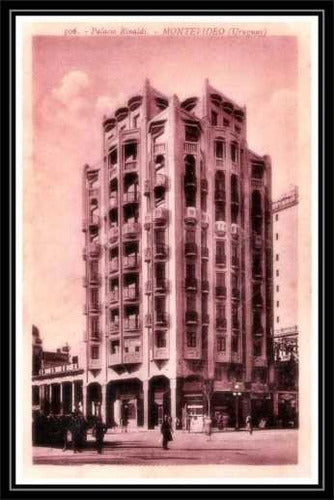 Palacio Rinaldi - Montevideo Antiguo - Lámina 45x30 Cm 0