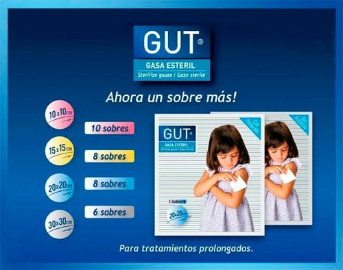 GUT 50 Sterilized Gauze Boxes 15x15 0