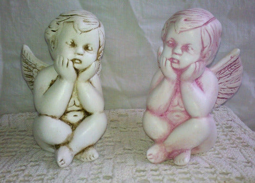 Ceramic Praying Angel 14 cm Tall 6