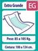 Comodín Extra Large Adult Rectangular Diaper X 80 Units 3