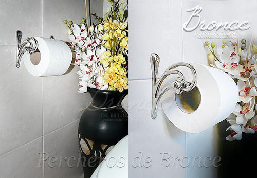 Premium Solid Brass Toilet Paper Holder Chrome Finish - Best Quality 0