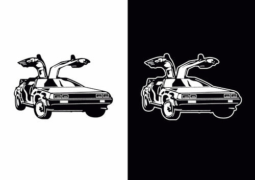 RDG - Vinyl Sticker Decal Delorean Cars - 30 cm 2