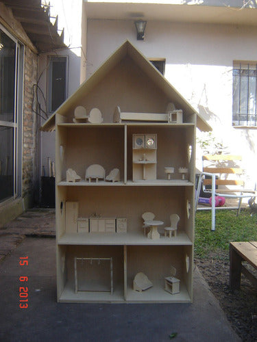 Large Dollhouse Furniture Set Fibrofacil Maxi Model 1