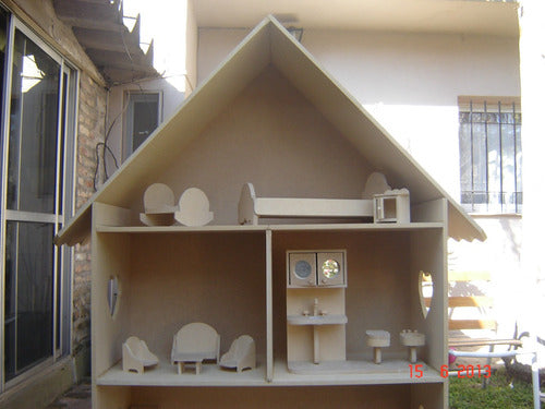 Large Dollhouse Furniture Set Fibrofacil Maxi Model 2