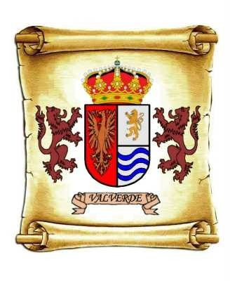 Valverde - Escudo Del Apellido - Heráldica - Lámina 45x30 Cm 1