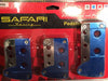 Pedaleras Auto 3pzs Metal Color Azul  Sujecion Calidad !! 1