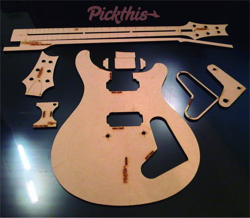 PRS SE Standard Guitar Template - Luthier Cut - Laser Stencils 0