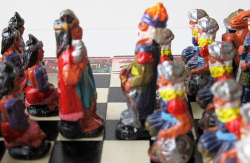 Mamakolla Incas Vs Spaniards Chess Set 26x26cm 4