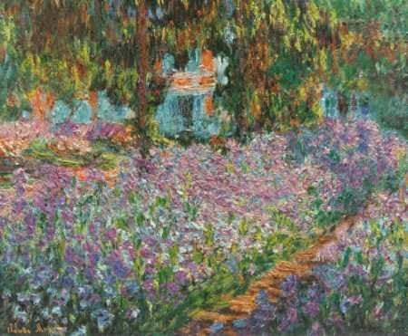 Claude Monet - Jardín En Giverny - Lámina 45x30 Cm 0