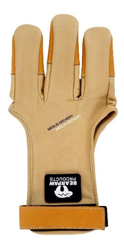 Guantes Bearpaw Para Tiro Con Arco Arqueria Cuero Talle L 0