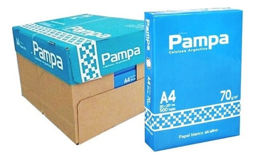 Pampa A4 Paper Pack Box of 5 Reams 70g White 0