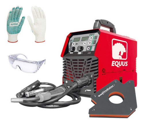 Equus 3-in-1 200A Welder + 3" Magnetic Square 0