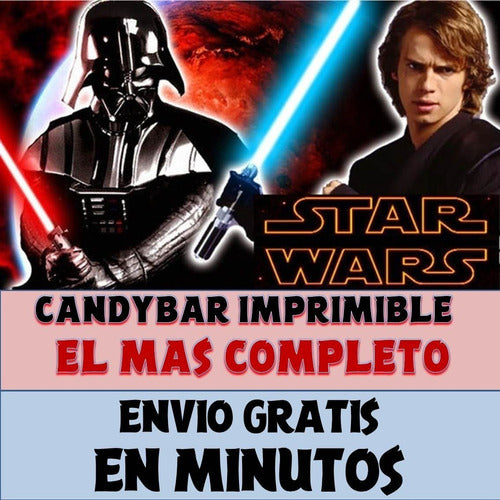 Kit Imprimible Candy Bar Darth Vader El Mas Completo 1