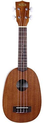 Kala Ka-p Caoba Piña Soprano Ukelele Bundle with Rigid Case 1