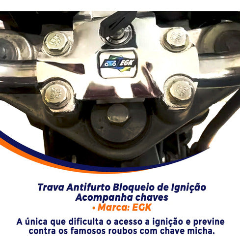 Trava Antifurto Moto Cadeado Do Miolo Ignição Honda Titan 3