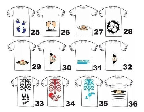 200 Multipurpose Sublimation Templates Pregnancy Baby T-shirts 1